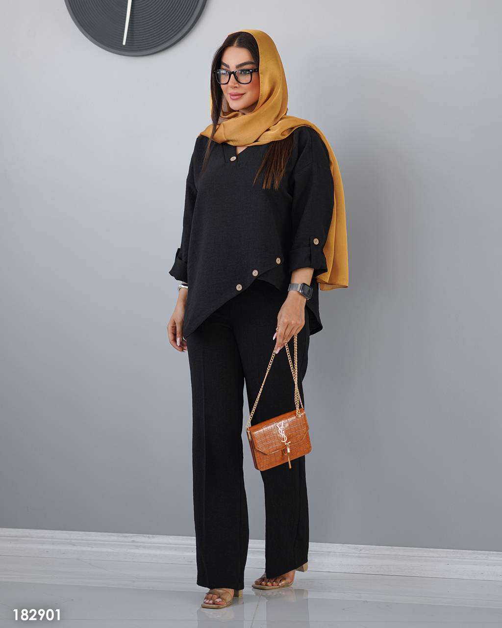 ست شومیز شلوار مدل 10010 زنانه جنس شانتون و خنک